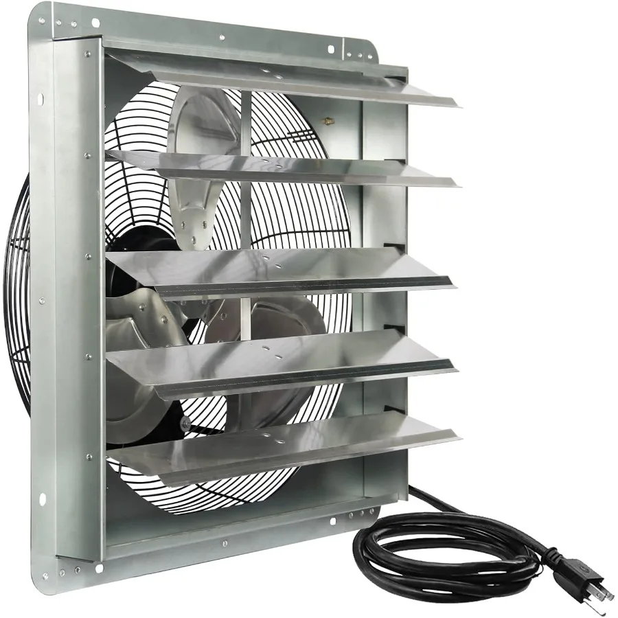 20 Inch Shutter Exhaust Fan With 1.65 Meters Power Cord Wall Mounted High Speed 3500CFM Vent Fan For Garages And Shops Greenhou
20 Inch Shutter Exhaust Fan With 1.65 Meters Power Cord Wall Mounted High Speed 3500CFM Vent Fan For Garages And Shops Greenhou