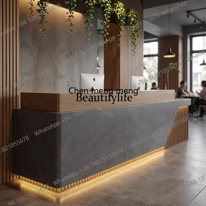 EE182 Modern Design Hotel Lobby Front Desk Nordic High-End Marble Beauty Salon Reception Desk Minimalist Office Furniture pulpit
EE182 Modern Design Hotel Lobby Front Desk Nordic High-End Marble Beauty Salon Reception Desk Minimalist Office Furniture pulpit