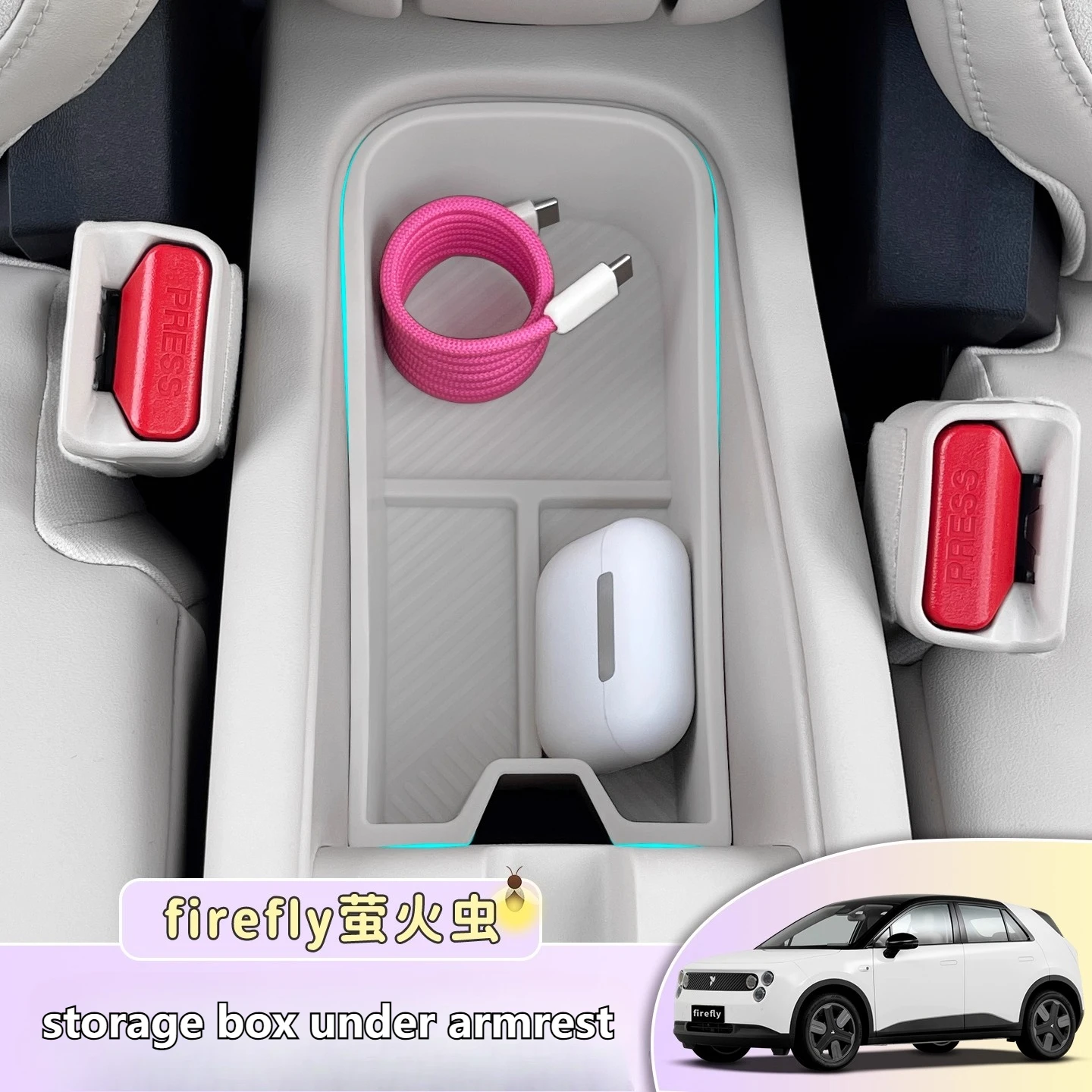 For NIO Firefly Decoration Accessories Storage Box Under Armrest Box Car Storage Box Interior Modified
For NIO Firefly Decoration Accessories Storage Box Under Armrest Box Car Storage Box Interior Modified