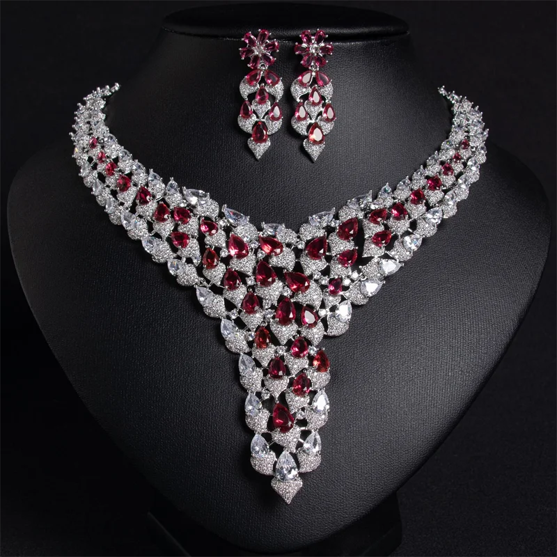 ASNORA - Original Luxury 2 Piece Tassel Necklace Cubic Zircon Jewelry Set for Women Wedding European Party Jewelry Set
ASNORA - Original Luxury 2 Piece Tassel Necklace Cubic Zircon Jewelry Set for Women Wedding European Party Jewelry Set