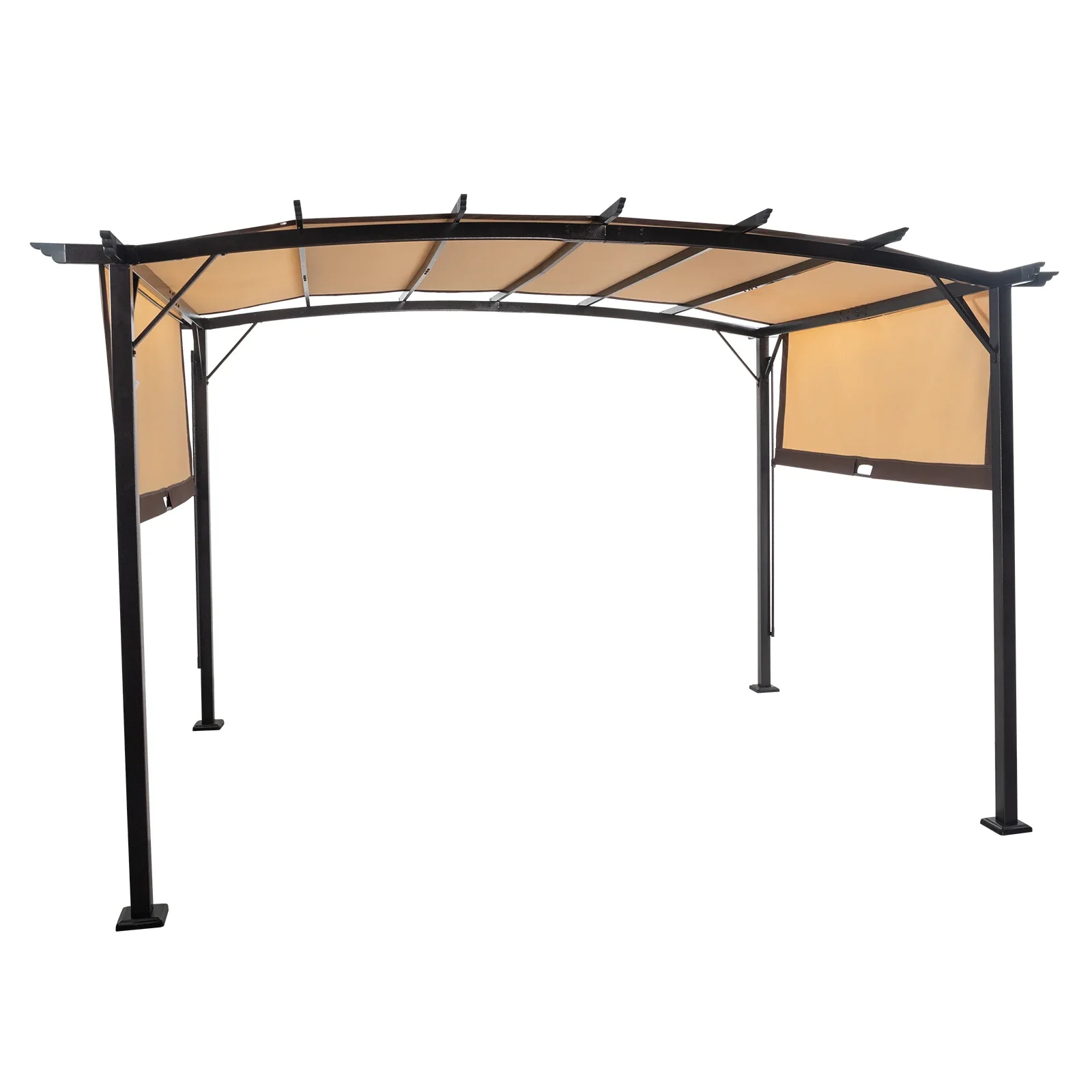 350*280*230.5cm Aluminum Dark Brown Post Brown Adjustable Shade Fabric Curved Top Folding Shed Resistant and water Resistant
350*280*230.5cm Aluminum Dark Brown Post Brown Adjustable Shade Fabric Curved Top Folding Shed Resistant and water Resistant