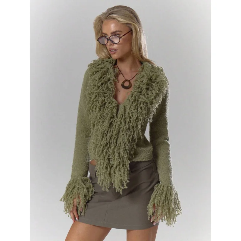 Fringe Cardigan Open Front No Button Knitted Sweater Women's Spring Fashion Casual Comfortable Fit Cross-Border Style
Fringe Cardigan Open Front No Button Knitted Sweater Women's Spring Fashion Casual Comfortable Fit Cross-Border Style