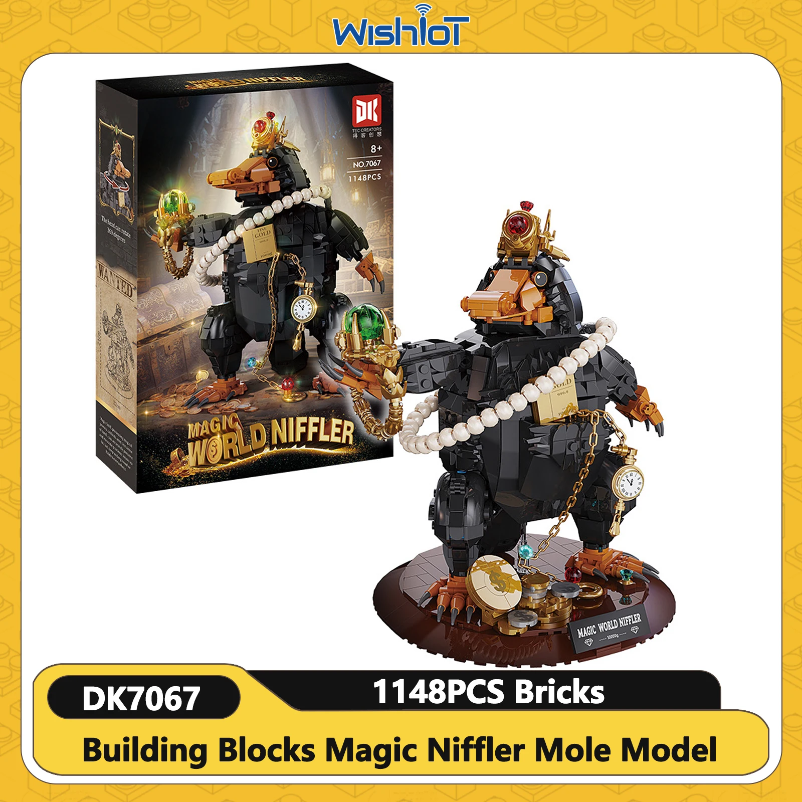 1148PCS Magic Niffler Mole Building Blocks Magical Creatures Model Figure Bricks Assembly Toy Kids Creative Birthday Gift DK7067
1148PCS Magic Niffler Mole Building Blocks Magical Creatures Model Figure Bricks Assembly Toy Kids Creative Birthday Gift DK7067