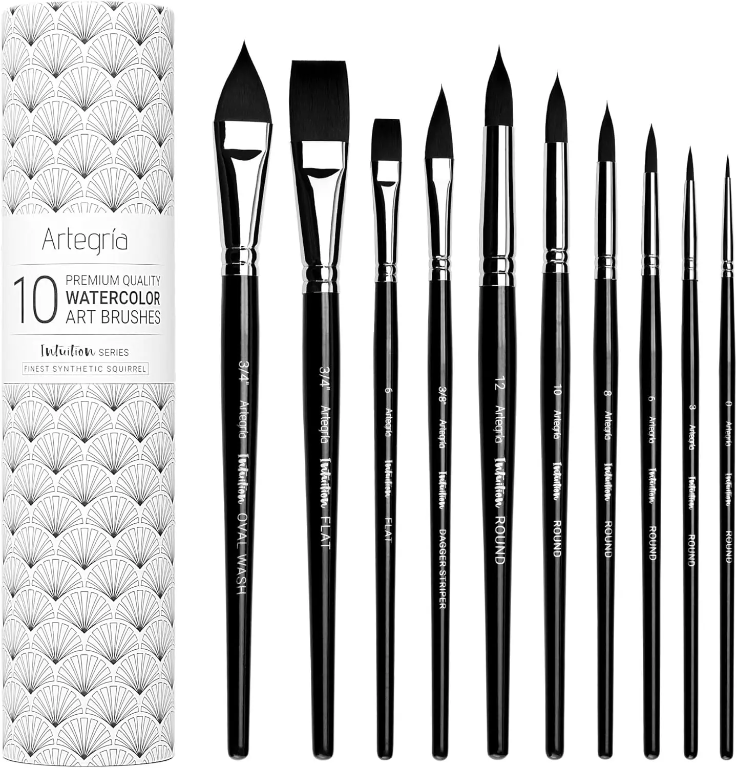 Watercolor Brush Set, 10 Professional Soft Synthetic Squirrel Paint Brushes, Pointed Rounds, Flats, Dagger, Oval Wash for
Watercolor Brush Set, 10 Professional Soft Synthetic Squirrel Paint Brushes, Pointed Rounds, Flats, Dagger, Oval Wash for