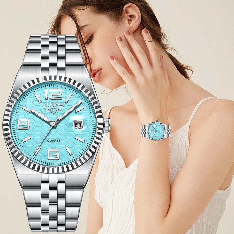 LIGE Luxury Elegant Woman Watch Fashion Classic Business Stainless Steel Wristwatch Auto Date Waterproof Luminous Quartz Watches
LIGE Luxury Elegant Woman Watch Fashion Classic Business Stainless Steel Wristwatch Auto Date Waterproof Luminous Quartz Watches