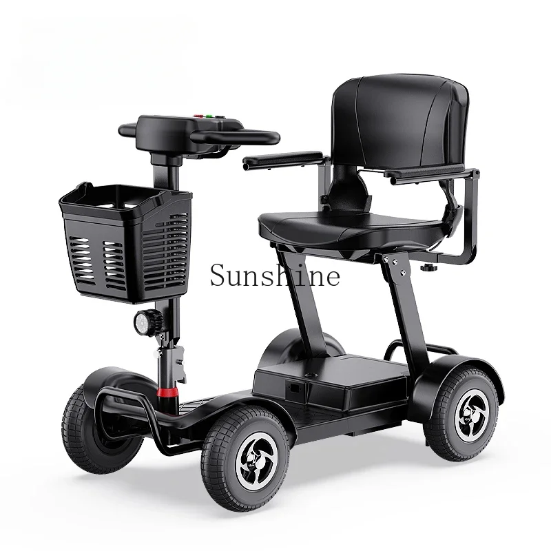 Elderly transportation electric four-wheeler disabled household double moped foldable
Elderly transportation electric four-wheeler disabled household double moped foldable