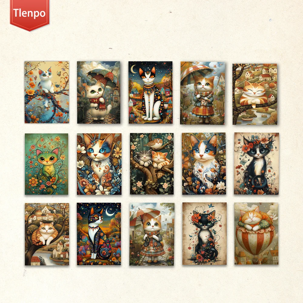 16pcs,magical cat postcards, New Year gifts, Christmas gifts, living room decoration, bedroom decoration, high-quality cardstock
16pcs,magical cat postcards, New Year gifts, Christmas gifts, living room decoration, bedroom decoration, high-quality cardstock