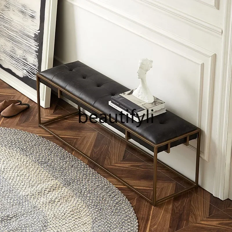 ssK178 ss25 Nordic long dining stool light luxury shoe change stool entrance home bedside wrought iron retro old soft bag stool
ssK178 ss25 Nordic long dining stool light luxury shoe change stool entrance home bedside wrought iron retro old soft bag stool