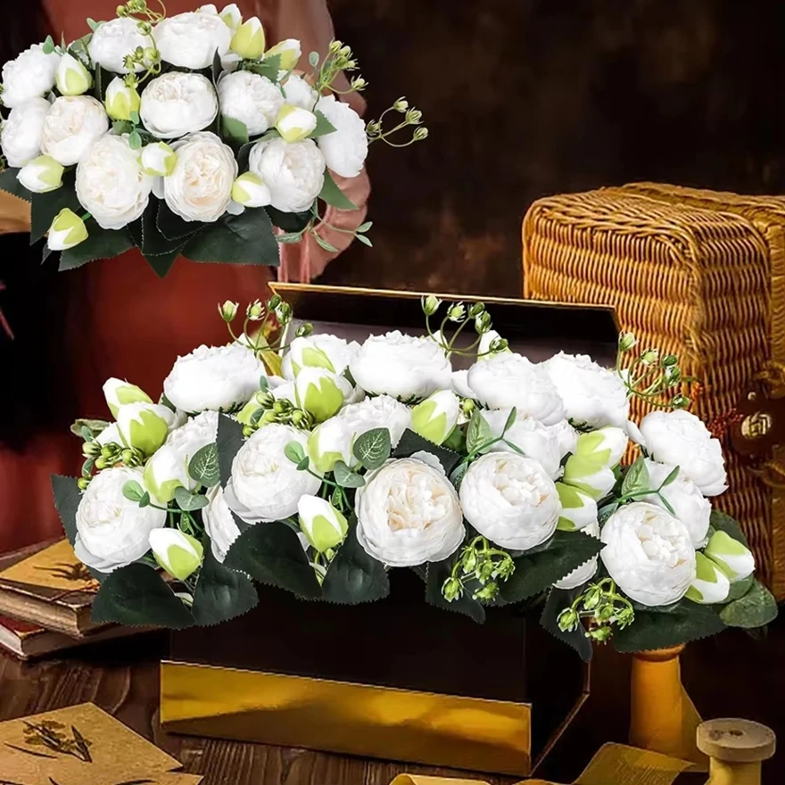 10Pcs Fake Roses Silk Peony Artificial Flowers Cheap Christmas Home Living Room Decor Vase Filler Outdoor Wedding Bridal Bouquet
10Pcs Fake Roses Silk Peony Artificial Flowers Cheap Christmas Home Living Room Decor Vase Filler Outdoor Wedding Bridal Bouquet