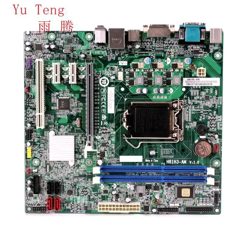 H81H3-AM для ACER N4630 N4630G VD430 D430 Материнская плата для настольных ПК LGA1150 Материнская плата 100% полностью протестирована
H81H3-AM для ACER N4630 N4630G VD430 D430 Материнская плата для настольных ПК LGA1150 Материнская плата 100% полностью протестирована