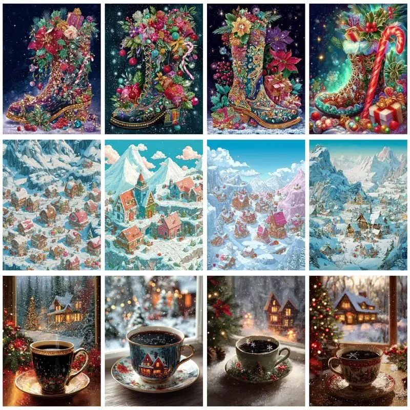 CHENISTORY Paint By Number Christmas Landscape Kits Handpainted Picture By Number Drawing On Canvas Home Decoration
CHENISTORY Paint By Number Christmas Landscape Kits Handpainted Picture By Number Drawing On Canvas Home Decoration