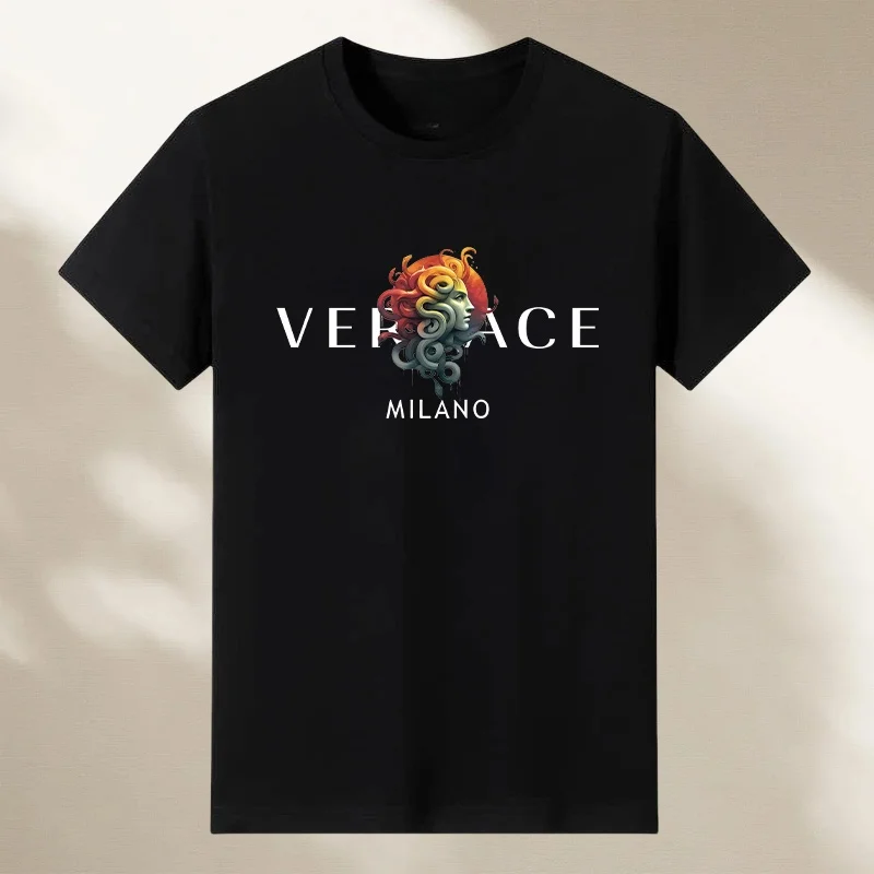 Vintage Crew-neck Printed T-shirt Brand High-end High-quality Cotton Fashion Casual T-shirt Men's and Women's Short Sleeves
Vintage Crew-neck Printed T-shirt Brand High-end High-quality Cotton Fashion Casual T-shirt Men's and Women's Short Sleeves