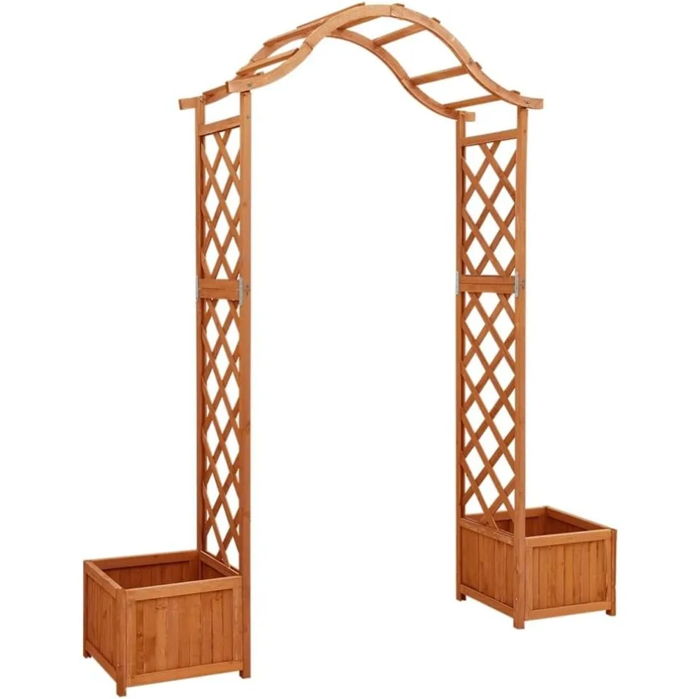 Garden Pergola with Planter Solid Firwood, Wooden Planter with Trellis, Planter Box with Trellis, Raised Garden Bed Outdoor for
Garden Pergola with Planter Solid Firwood, Wooden Planter with Trellis, Planter Box with Trellis, Raised Garden Bed Outdoor for
