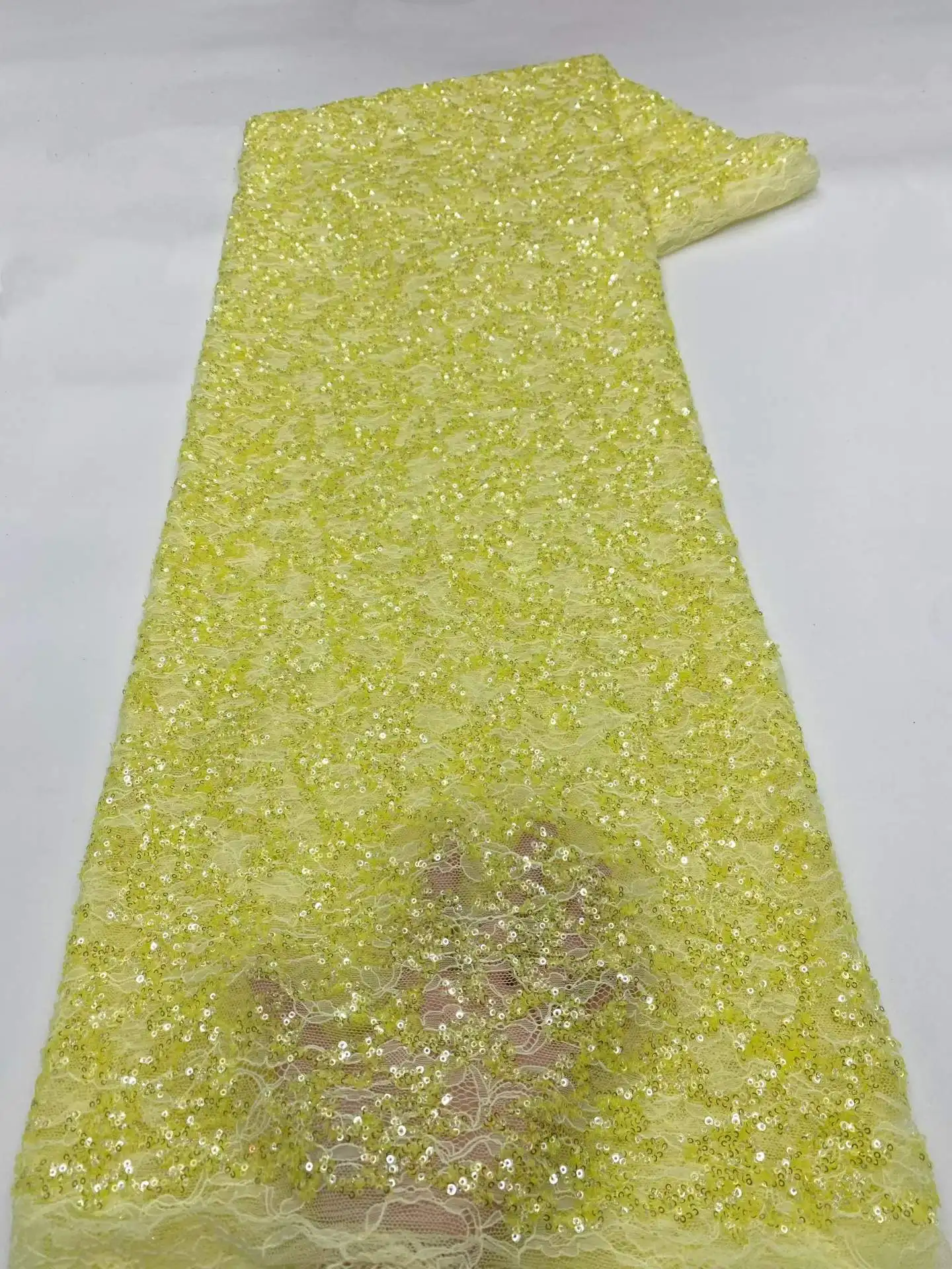 5 Yards Elegant Party Luxury Party Gown African Handcrafted Sequins Lace Fabric 2026 Luxury French Tulle Lace Fabric
5 Yards Elegant Party Luxury Party Gown African Handcrafted Sequins Lace Fabric 2026 Luxury French Tulle Lace Fabric