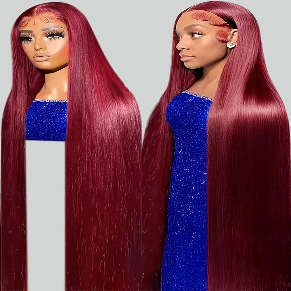 Burgundy 46 Inch Highlight 13x6 HD Lace Frontal Human Hair Wig Straight Red 13x4Lace Front Human Hair Wigs For Women 200 Density
Burgundy 46 Inch Highlight 13x6 HD Lace Frontal Human Hair Wig Straight Red 13x4Lace Front Human Hair Wigs For Women 200 Density