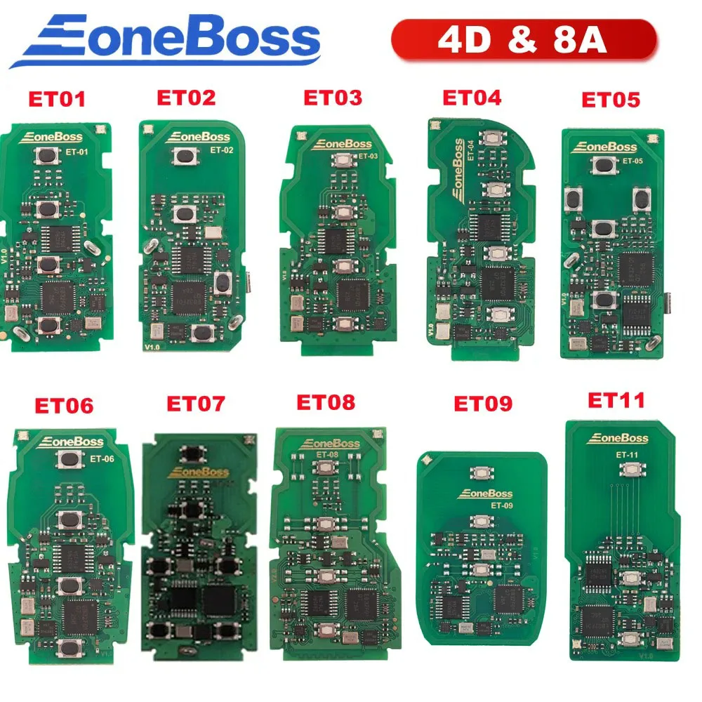 Heynes EONEBOSS For Toyota/Lexus/Subaru 4D & 8A Universal Smart Key PCB Board ET01 ET02 ET03 ET04 ET05 ET06 ET08 ET09 ET10 ET11
Heynes EONEBOSS For Toyota/Lexus/Subaru 4D & 8A Universal Smart Key PCB Board ET01 ET02 ET03 ET04 ET05 ET06 ET08 ET09 ET10 ET11