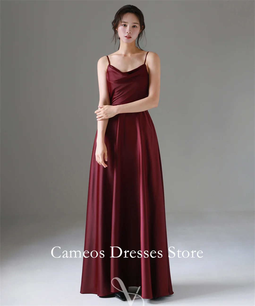 SONDR Korea Spaghetti Straps Lace-up Burgundy Evening Dress Customized Formal Prom Dress Satin Simple 웨딩드레스 Occasion Party
SONDR Korea Spaghetti Straps Lace-up Burgundy Evening Dress Customized Formal Prom Dress Satin Simple 웨딩드레스 Occasion Party