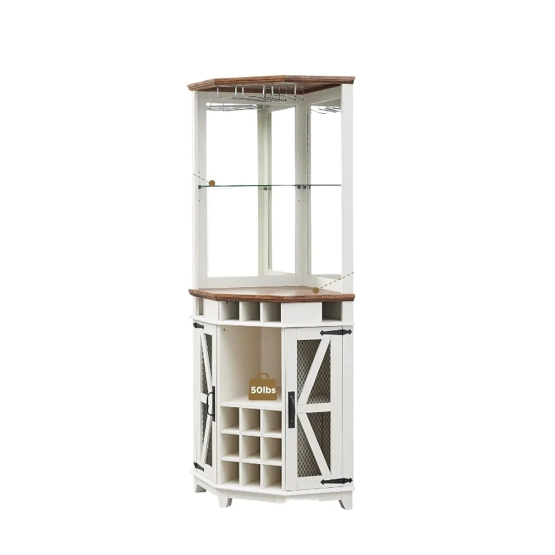 Corner bar storage adjustable rack, universal cabinet, LED light glass rack, multifunctional bar cabinet
Corner bar storage adjustable rack, universal cabinet, LED light glass rack, multifunctional bar cabinet