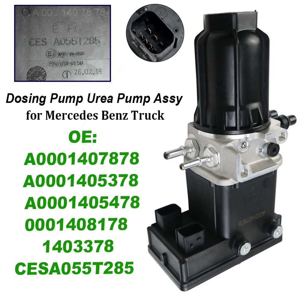 A0001407878 A0001405378 A0001403978 Urea Dosing Pump SCR System for Mercedes Benz ATEGO ACTROS AXOR MPF European Truck 24V
A0001407878 A0001405378 A0001403978 Urea Dosing Pump SCR System for Mercedes Benz ATEGO ACTROS AXOR MPF European Truck 24V