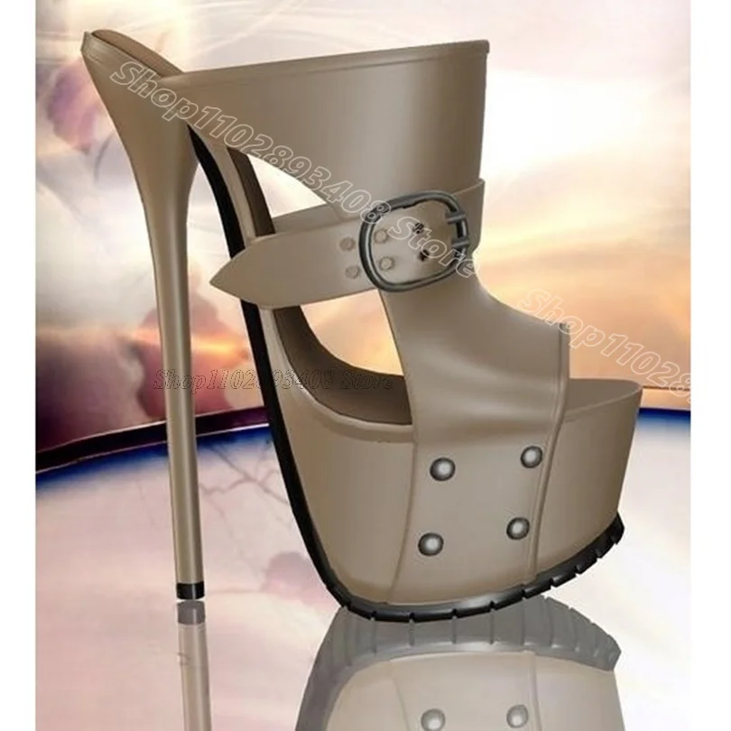 Black Rivet Stiletto Platform Slippers Peep Toe British Style Summer Stylish Women Party Casual Slippers Zapatos Para Mujere
Black Rivet Stiletto Platform Slippers Peep Toe British Style Summer Stylish Women Party Casual Slippers Zapatos Para Mujere