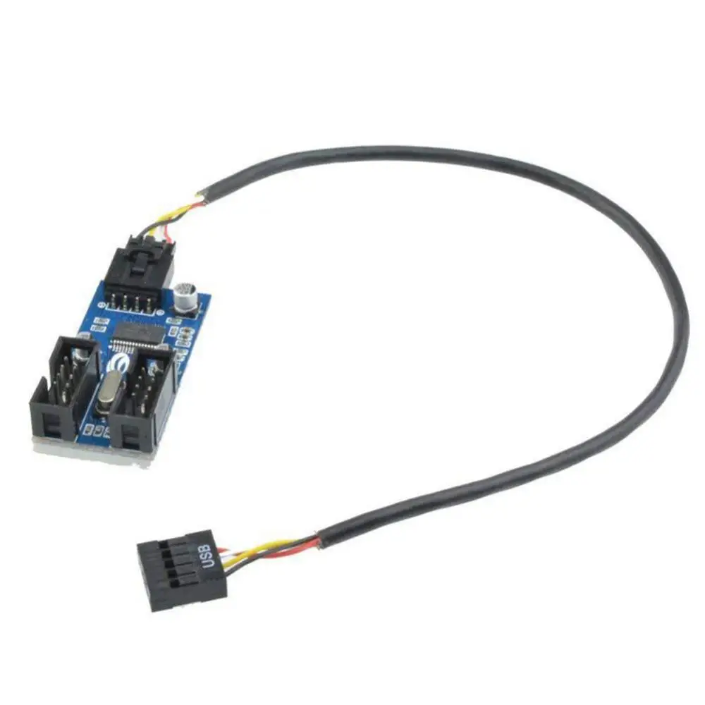 1Pc 9Pin Extension Cable Safe Motherboard 9Pin USB Header Male to 2 Female Splitter Easy to Use PC Adapter Extension Cable
1Pc 9Pin Extension Cable Safe Motherboard 9Pin USB Header Male to 2 Female Splitter Easy to Use PC Adapter Extension Cable