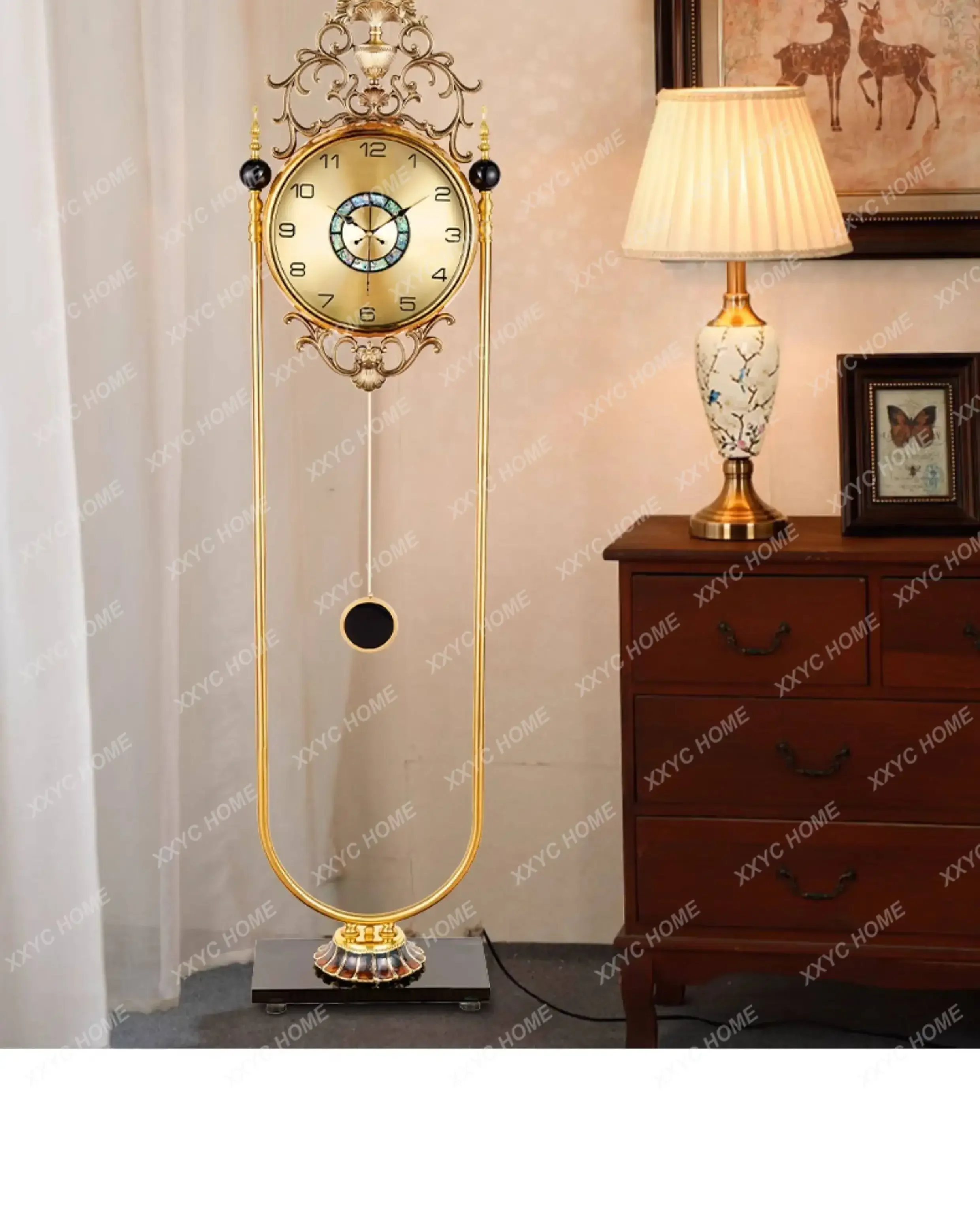 floor clock living room retro villa large ornament clock creativity
floor clock living room retro villa large ornament clock creativity