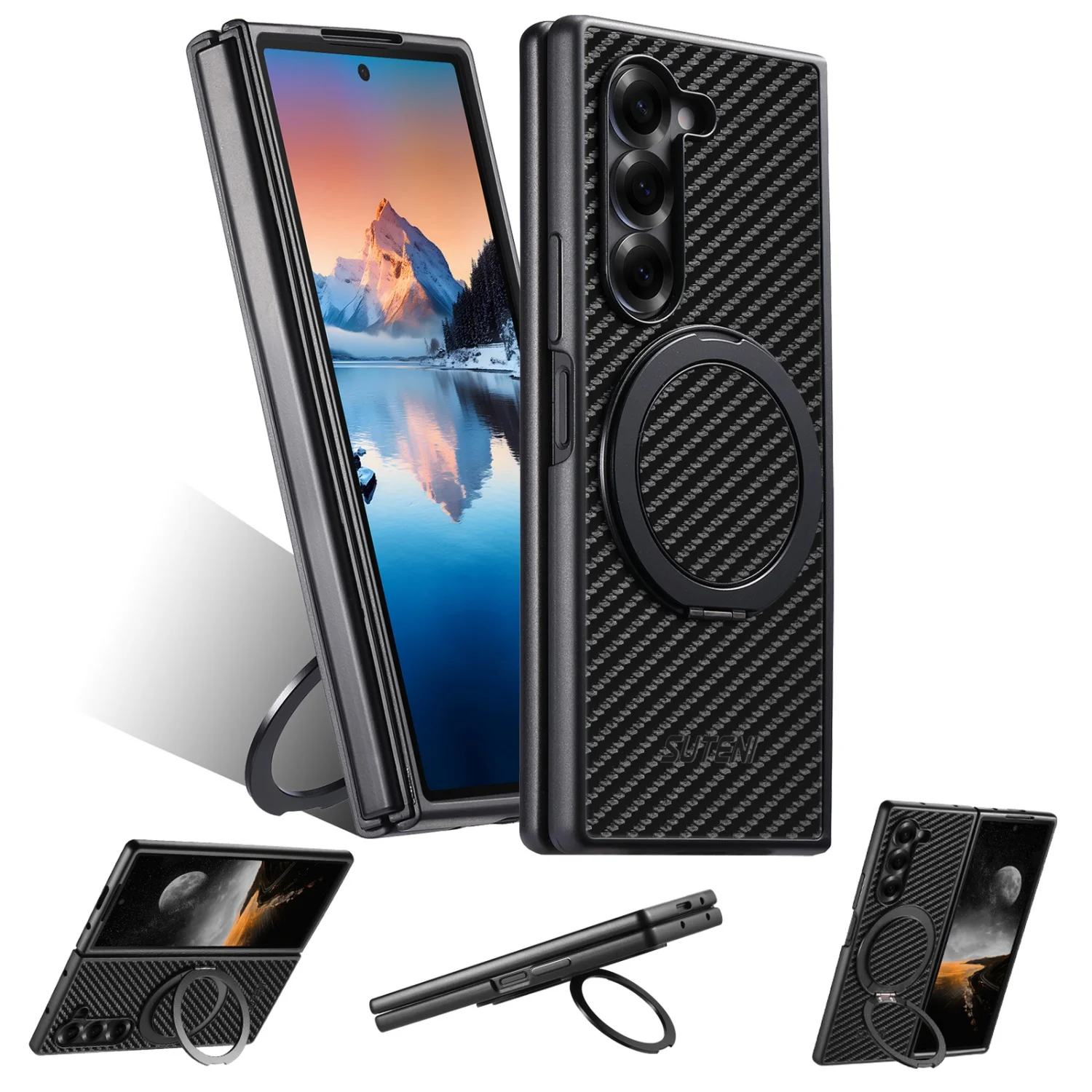 For Samsung Galaxy Zfold 7/6/5 Complete Set Soft Rubber Magnetic Adhesive 360-degree Rotating Stand for Wireless Charging case
For Samsung Galaxy Zfold 7/6/5 Complete Set Soft Rubber Magnetic Adhesive 360-degree Rotating Stand for Wireless Charging case