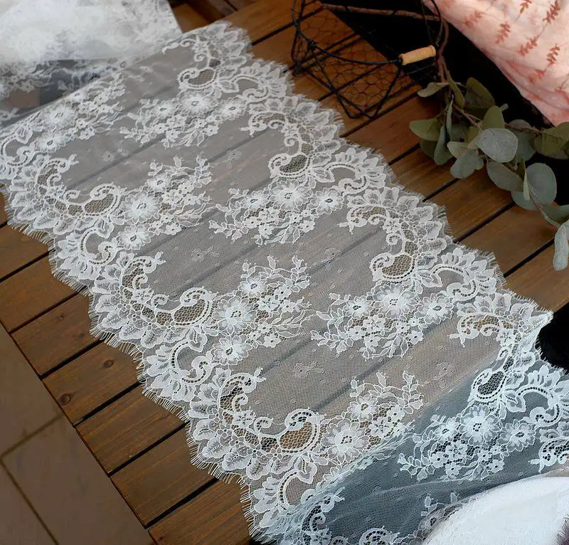 3m x 40cm Hot Selling Eyelash Lace Fabric for DIY Tablecloth Wedding Dress Skirt Hem Splicing Decoration
3m x 40cm Hot Selling Eyelash Lace Fabric for DIY Tablecloth Wedding Dress Skirt Hem Splicing Decoration