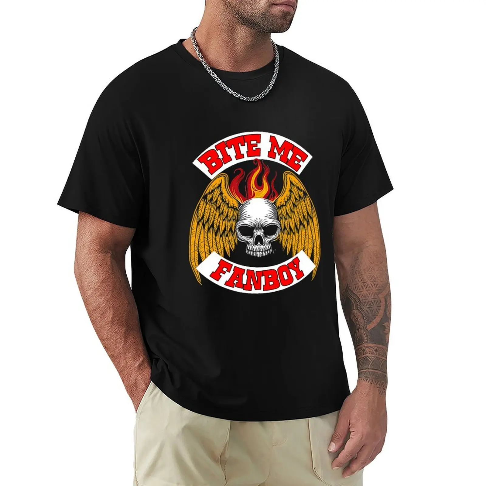Bite Me Fanboy T-Shirt Breathable Basic Cotton T-Shirt
Bite Me Fanboy T-Shirt Breathable Basic Cotton T-Shirt