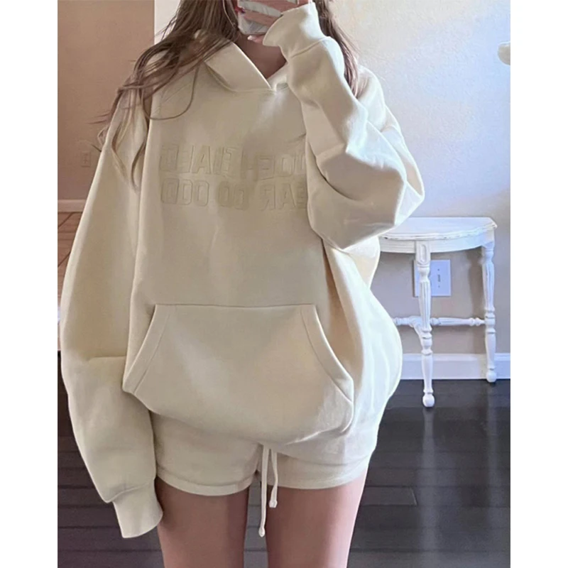 Women's Plush Letter Print Hoodies, Oversized Tops, Thick Sweatshirt, Casual Streetwear, Plus Fleece, Harajuku, Korean
Women's Plush Letter Print Hoodies, Oversized Tops, Thick Sweatshirt, Casual Streetwear, Plus Fleece, Harajuku, Korean