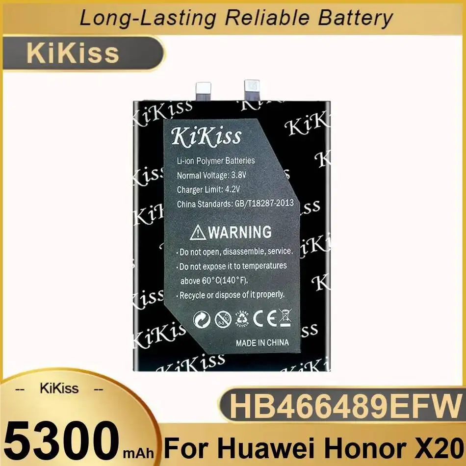Быстрая зарядка 5300 мАч для Huawei Honor X20, безопасный аккумулятор для мобильного телефона HB466489EFW
Быстрая зарядка 5300 мАч для Huawei Honor X20, безопасный аккумулятор для мобильного телефона HB466489EFW