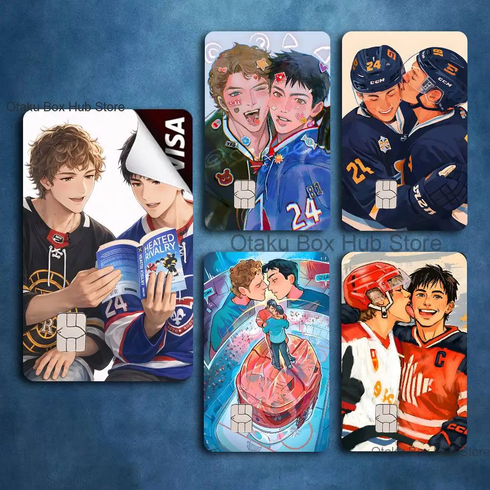 H-HeatedS R-Rivalry Fanart Name Card Sticker Decorate Bank Card Student Study Supplies Decals Patch Documents Birthday Gift