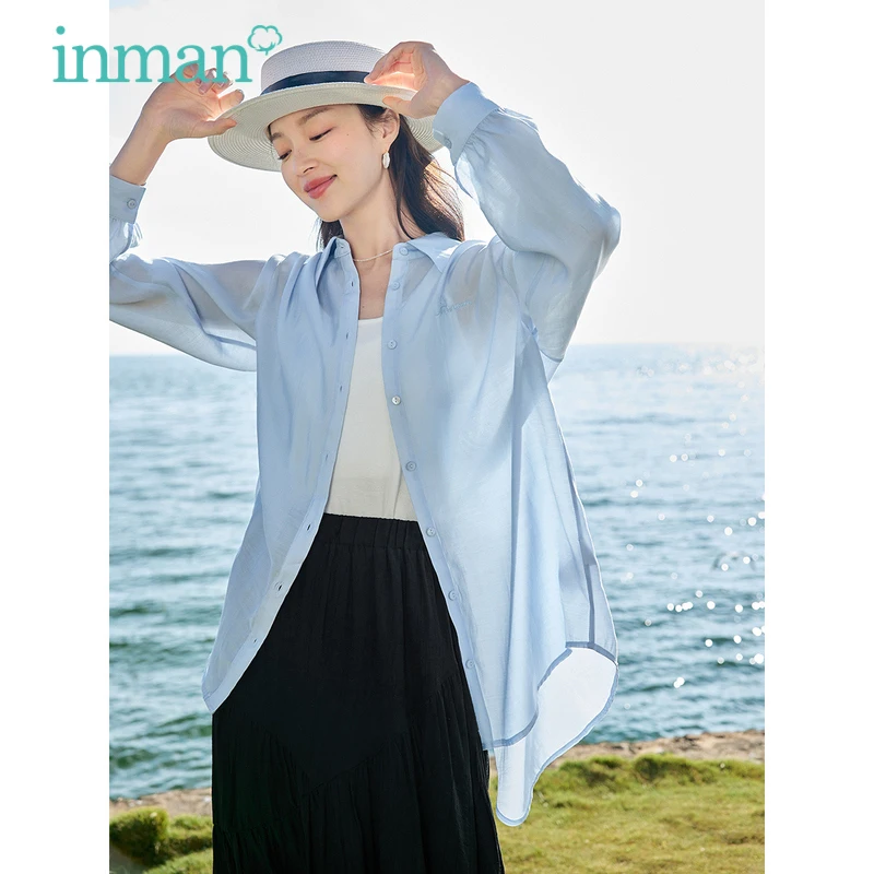 INMAN Women Shirts Summer Long Sleeve Polo Neck Loose Blouse Design Split Hem Six Colors Casual All-match Outwear Tops
INMAN Women Shirts Summer Long Sleeve Polo Neck Loose Blouse Design Split Hem Six Colors Casual All-match Outwear Tops