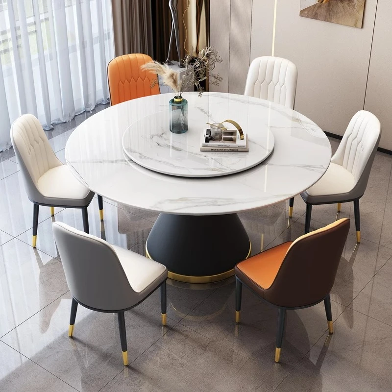 Slate dining table and chair combination modern simple light luxury slate hotel round table small apartment
Slate dining table and chair combination modern simple light luxury slate hotel round table small apartment