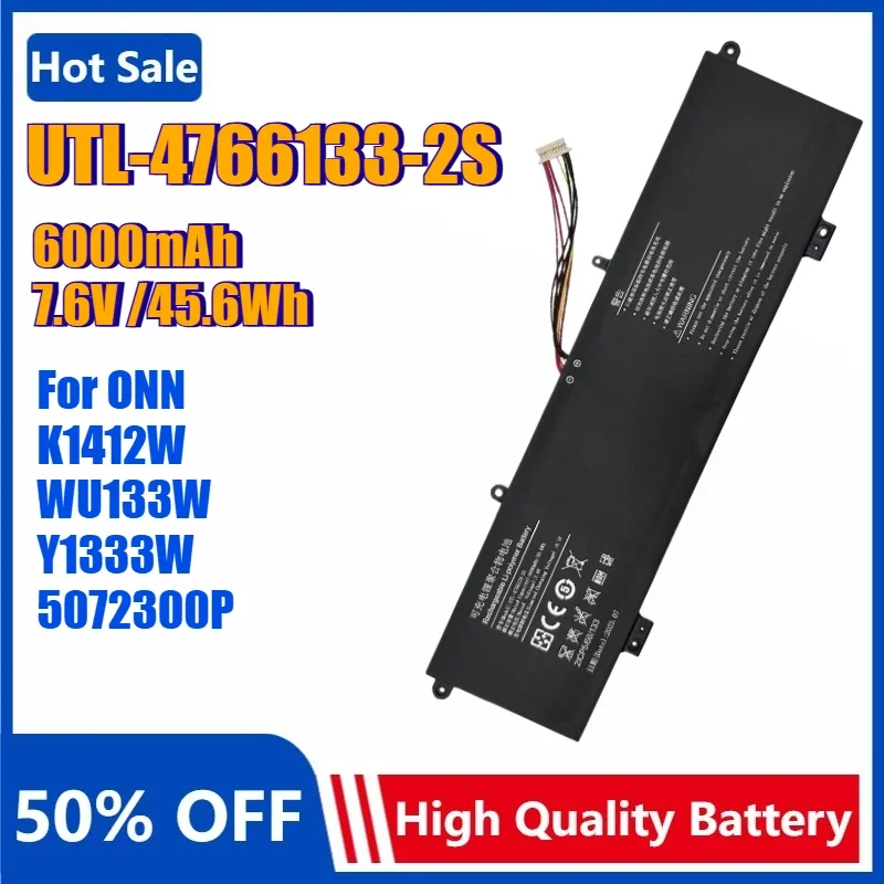 UTL-4766133-2S 5072300P Laptop Battery for ONN K1412W Y1333W WU133W 100003497 100002434 for Haier Leadpie M1 LP14123 2ICP5/66/13
UTL-4766133-2S 5072300P Laptop Battery for ONN K1412W Y1333W WU133W 100003497 100002434 for Haier Leadpie M1 LP14123 2ICP5/66/13