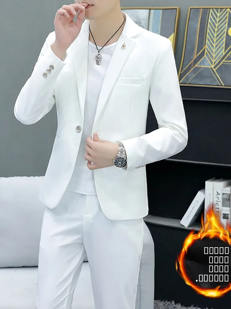 Men's Busin Casual Wedding Suit Jaet And Pants Set Fce Lined Formal Outfit Two Piece Set Briti Pure Color
Men's Busin Casual Wedding Suit Jaet And Pants Set Fce Lined Formal Outfit Two Piece Set Briti Pure Color