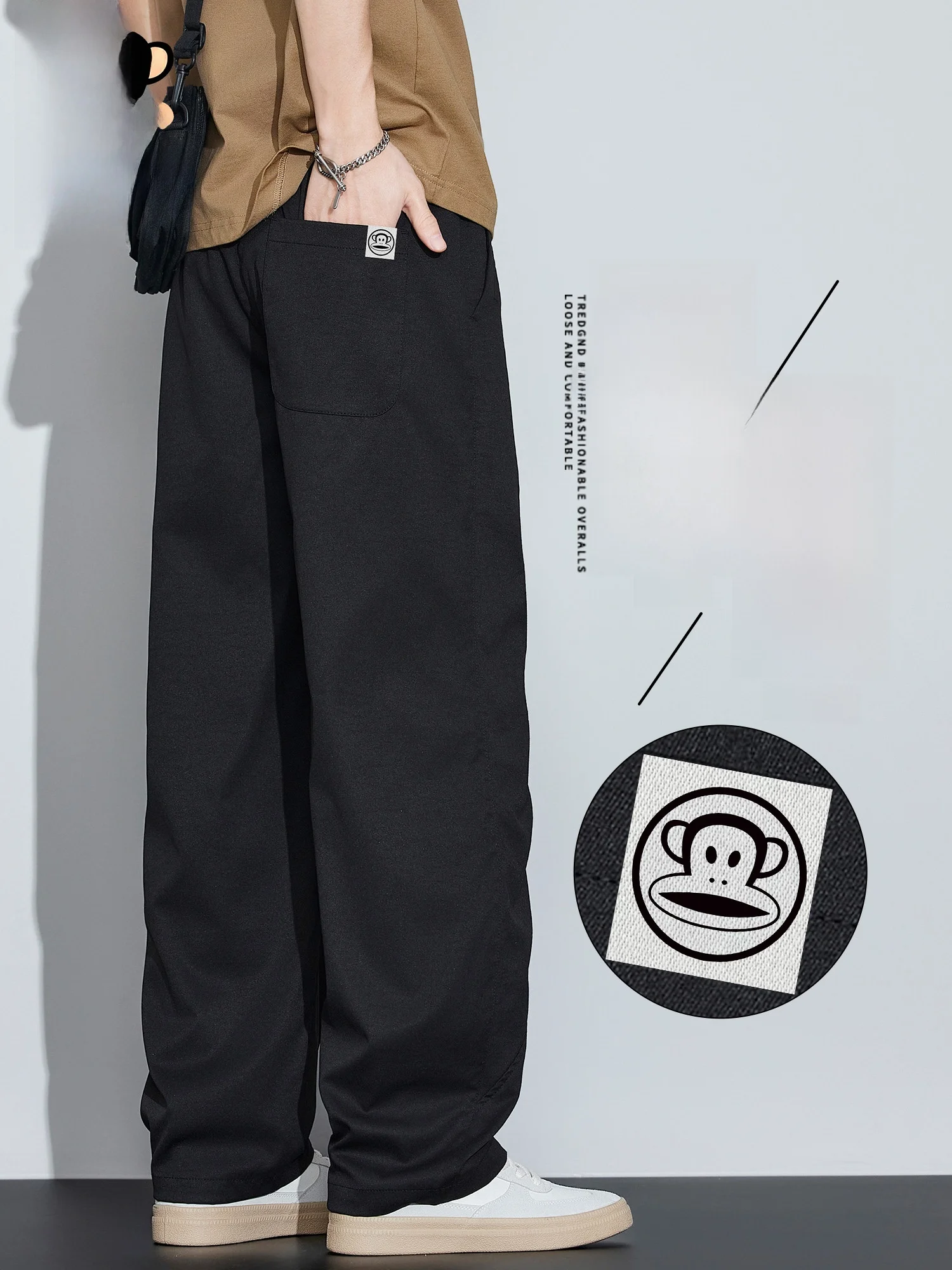 PaulFrank Pure Color Straight Leg Casual Pants Men's Spring New Simple Folded Long Trousers Loose Fit Casual Sle Polyester ...
PaulFrank Pure Color Straight Leg Casual Pants Men's Spring New Simple Folded Long Trousers Loose Fit Casual Sle Polyester ...