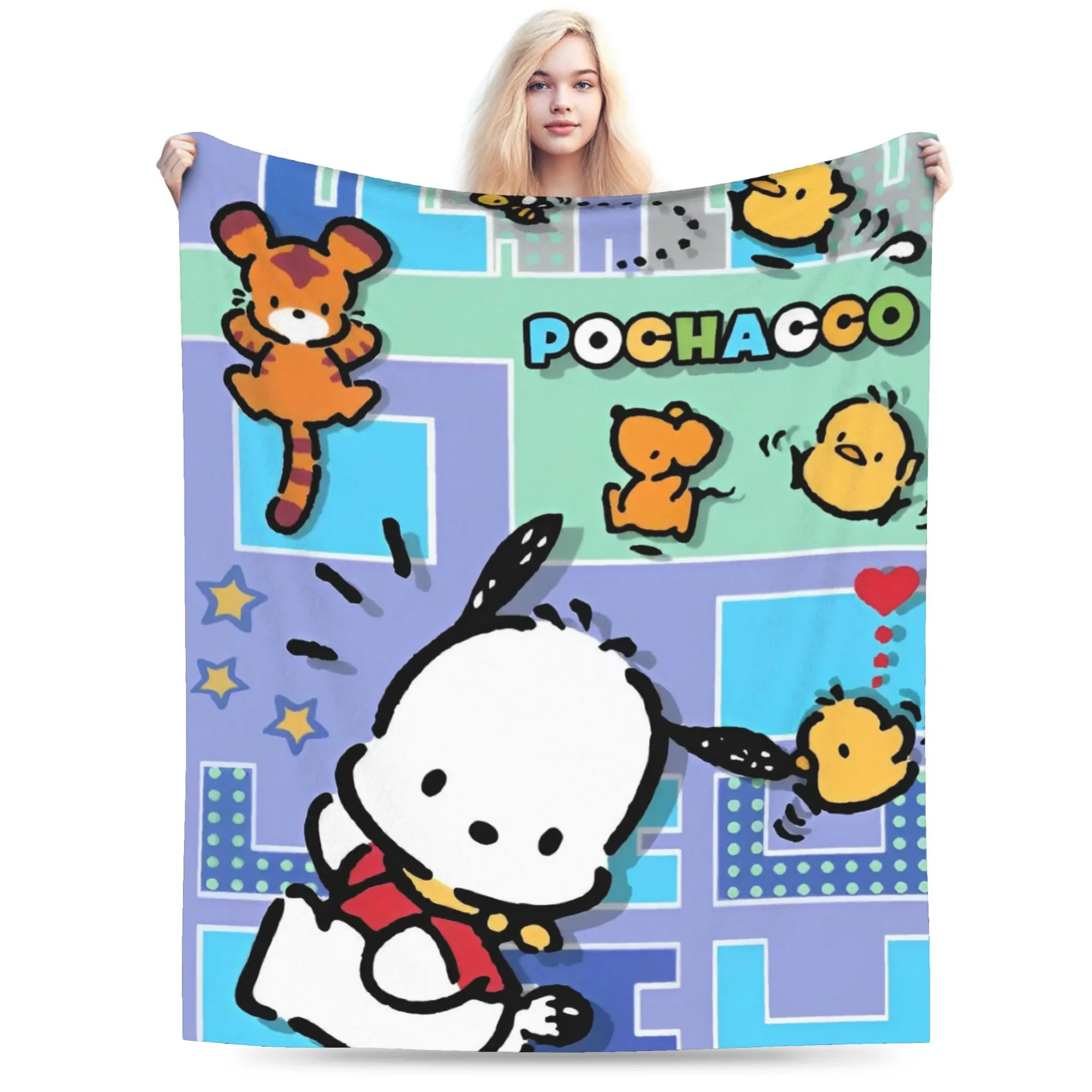 Pochacco Blanket Fleece Cozy Ultra-Soft Throw Blankets for Bedding Bedspread
Pochacco Blanket Fleece Cozy Ultra-Soft Throw Blankets for Bedding Bedspread