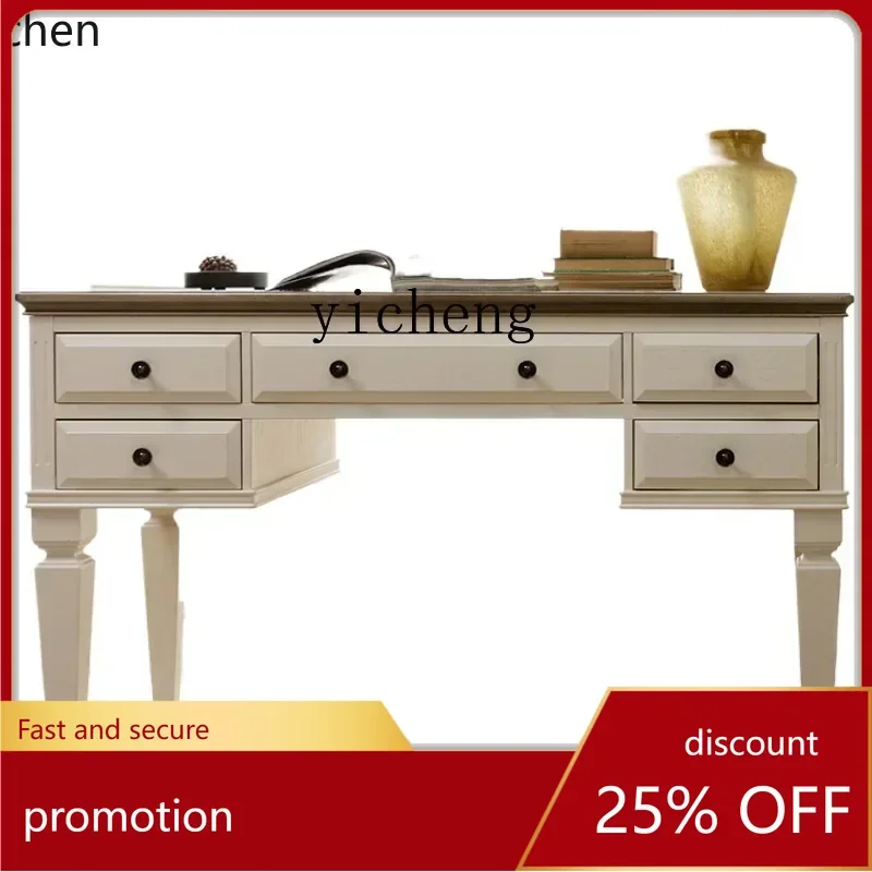 HXL Solid Wood Office Desk Computer Desk Writing Desk Light Luxury Furniture
HXL Solid Wood Office Desk Computer Desk Writing Desk Light Luxury Furniture