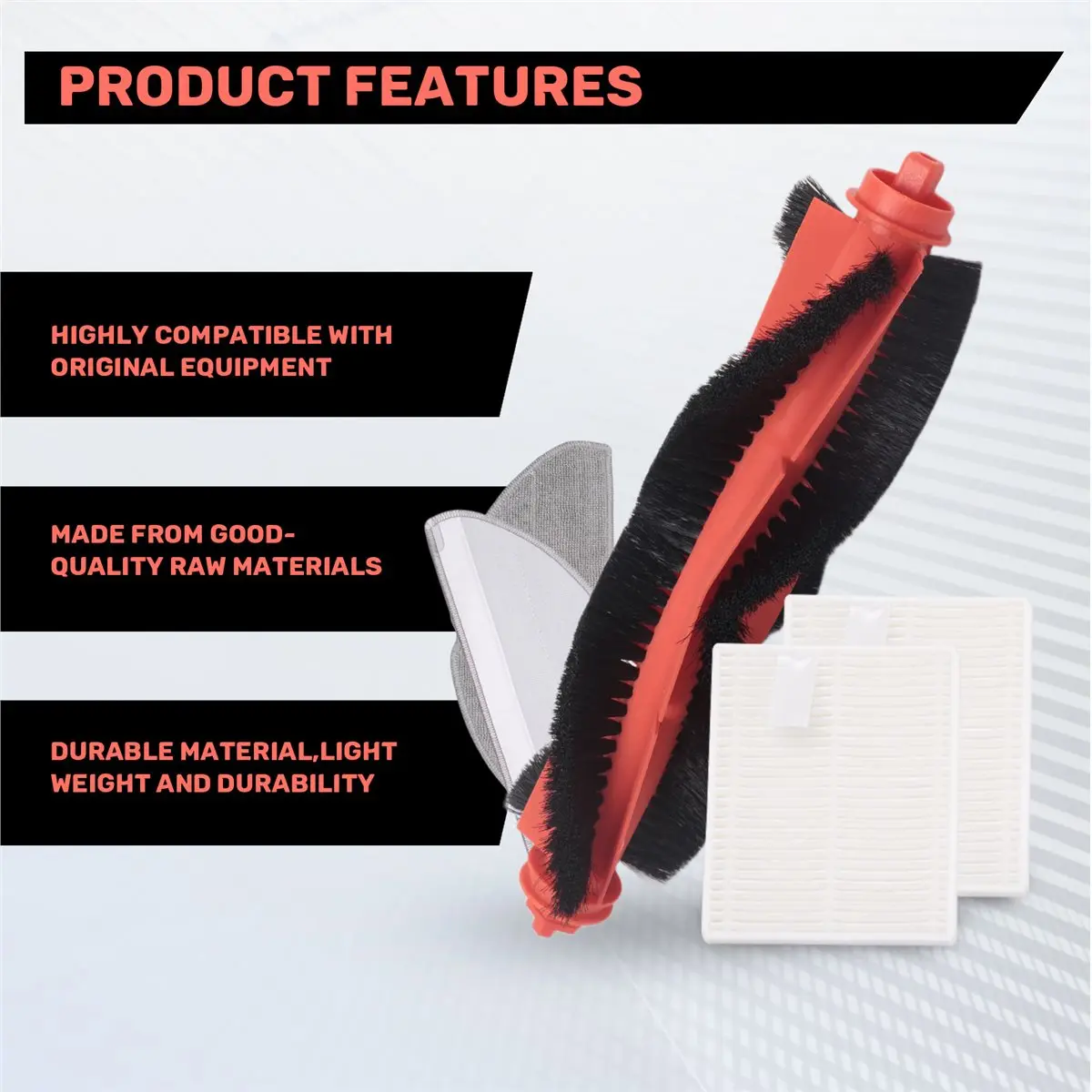 A60P 9PCS Replacement Spare Parts for Xiaomi Robot Vacuum E10 E12 B112 Vacuum Accessories Main Side Brush Filter Mop Cloth
A60P 9PCS Replacement Spare Parts for Xiaomi Robot Vacuum E10 E12 B112 Vacuum Accessories Main Side Brush Filter Mop Cloth