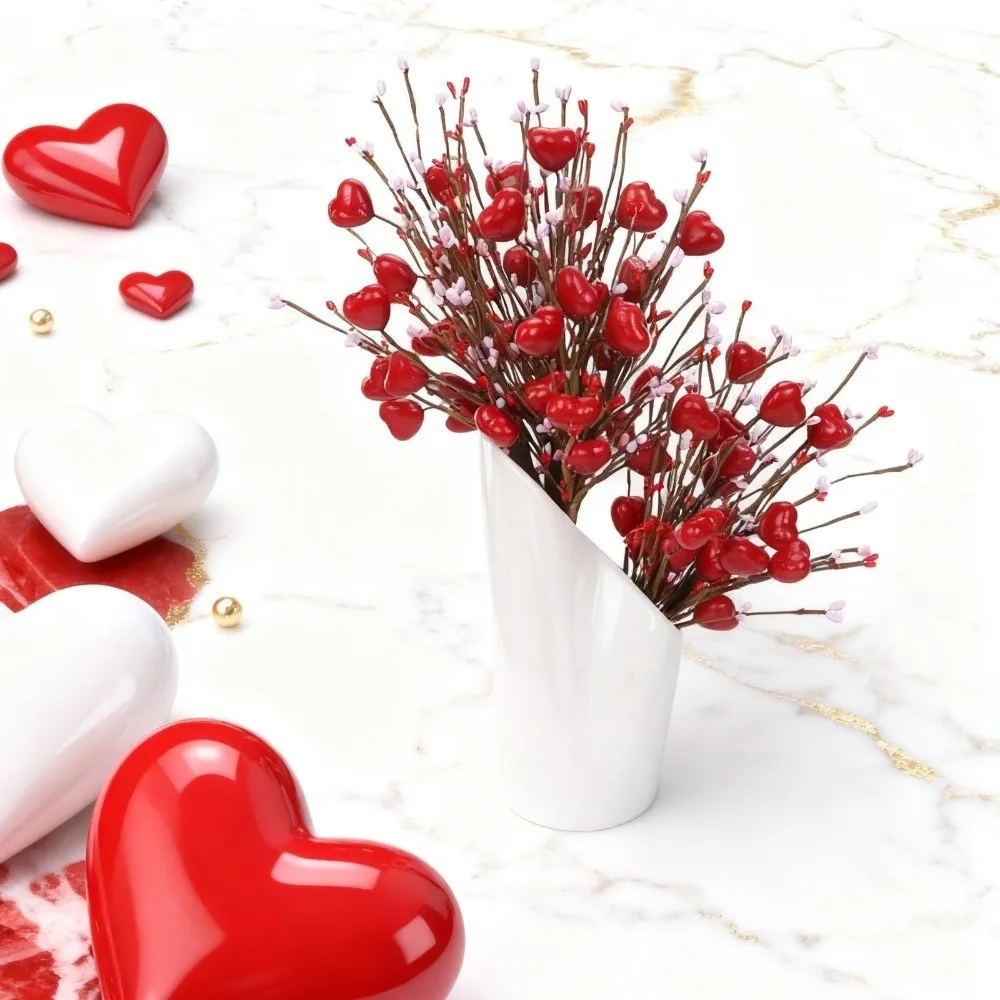 Romantic Heart Bouquet Branch Anti-splash Water Handicraft Artificial Twig Cutting Exquisite Creative
Romantic Heart Bouquet Branch Anti-splash Water Handicraft Artificial Twig Cutting Exquisite Creative
