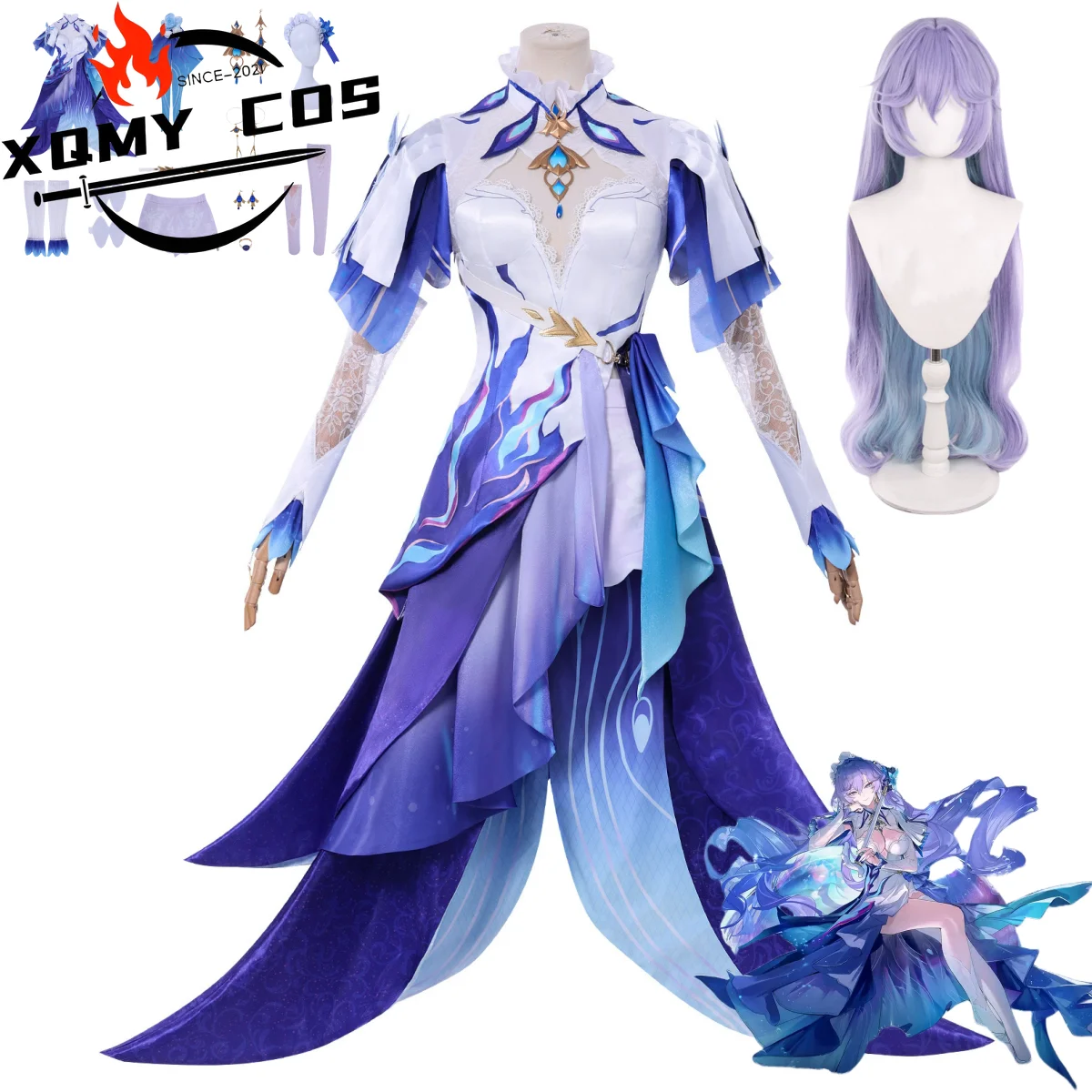 XQGame Cantarella Косплей Костюм Wuthering Waves The Fisalia Family Head of A Family Фиолетовое Платье Парик Женский Сексуальный Карнавальный Костюм
XQGame Cantarella Косплей Костюм Wuthering Waves The Fisalia Family Head of A Family Фиолетовое Платье Парик Женский Сексуальный Карнавальный Костюм