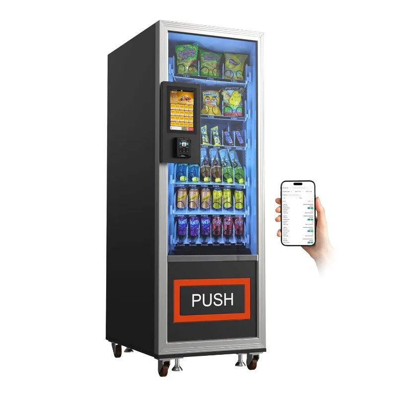 Customized Commercial Vending Machine with Card Reader Snack and Drink Combo 36 Slots Refrigerated Vending Machines for Business
Customized Commercial Vending Machine with Card Reader Snack and Drink Combo 36 Slots Refrigerated Vending Machines for Business