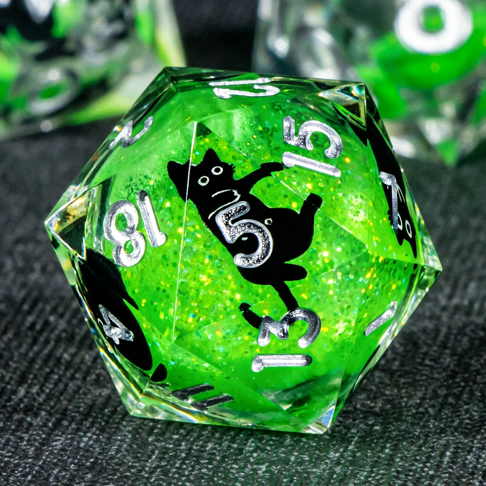 Cat Liquid Core DND Dice Set, Sharp Edged D&D Dice Set, Resin Polyhedral Dice Set for Dungeons and Dragons, Role Playing Game
Cat Liquid Core DND Dice Set, Sharp Edged D&D Dice Set, Resin Polyhedral Dice Set for Dungeons and Dragons, Role Playing Game