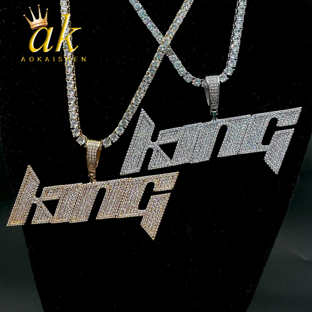 Aokaishen Necklace for Men Sporty Custom Name Pendant Prong Setting Hip Hop Jewelry
Aokaishen Necklace for Men Sporty Custom Name Pendant Prong Setting Hip Hop Jewelry
