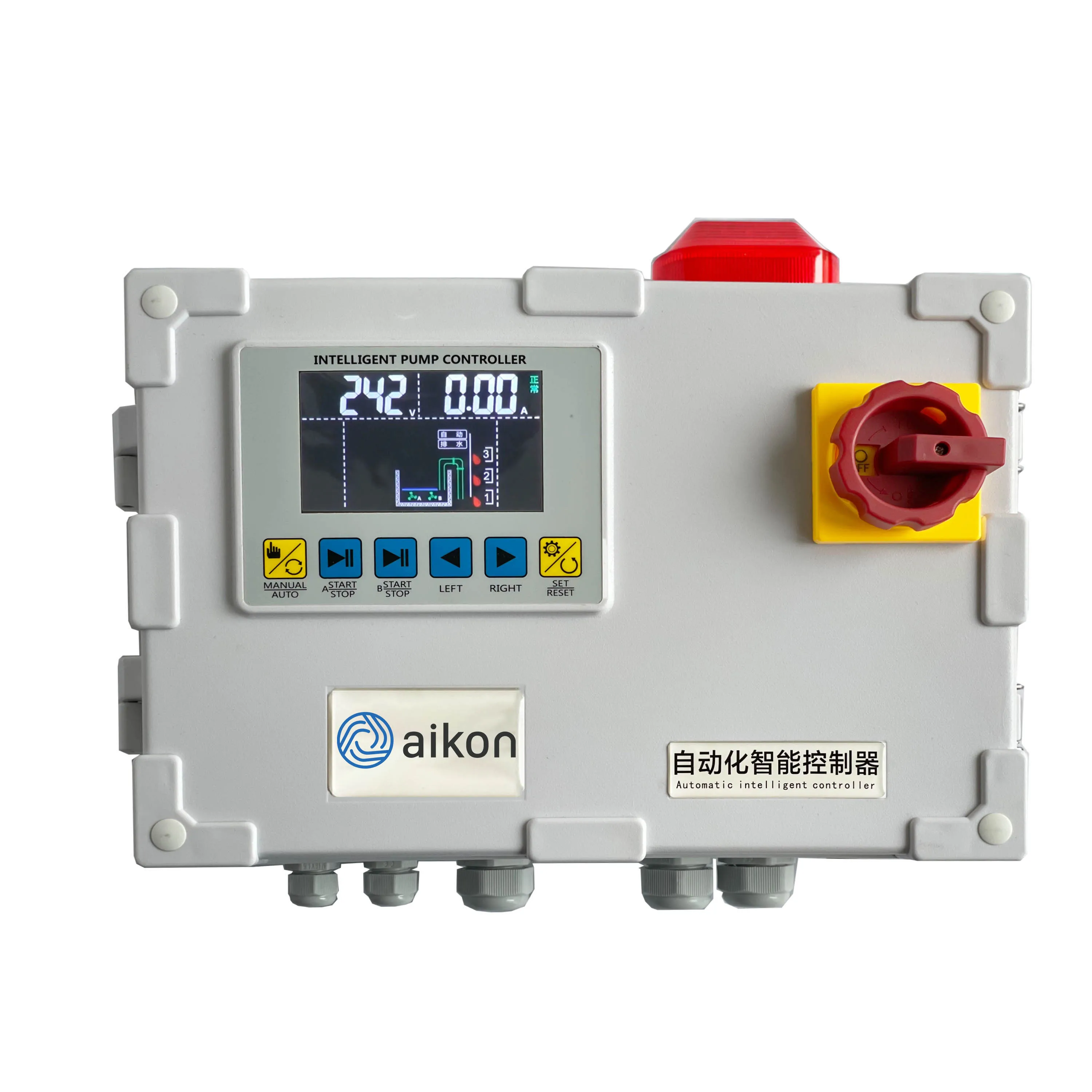 Aikon Water Pump Control Circuit Board Control Box RS485 Electronic Programmable Logical Controller
Aikon Water Pump Control Circuit Board Control Box RS485 Electronic Programmable Logical Controller