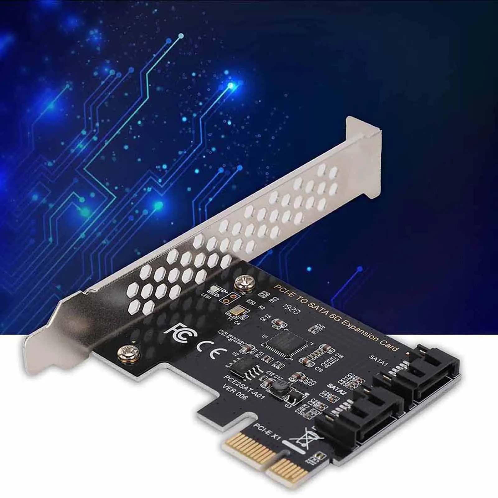 PCI‑E Adapter PCI‑E Card PCI‑E Boards PCI‑E Cards PCI Express to SATA 3.0 2 Port SATA III 6Gbps Expansion Adapter Boards
PCI‑E Adapter PCI‑E Card PCI‑E Boards PCI‑E Cards PCI Express to SATA 3.0 2 Port SATA III 6Gbps Expansion Adapter Boards