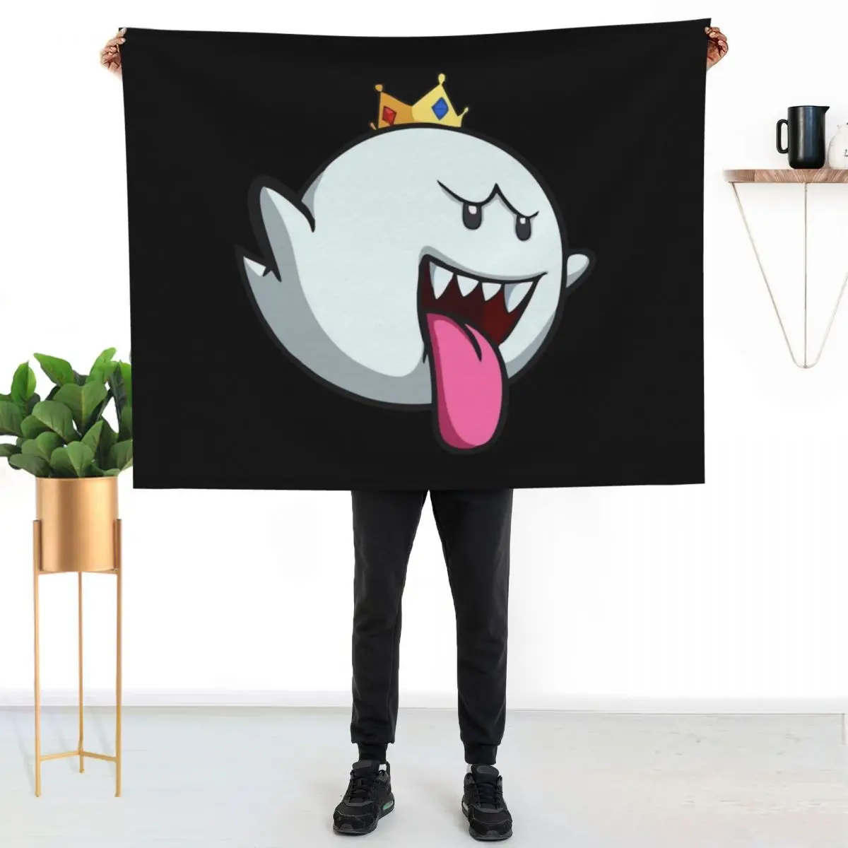 king boo Throw Blanket Shaggy Furry Soft Blanket for Bedroom Living Room
king boo Throw Blanket Shaggy Furry Soft Blanket for Bedroom Living Room