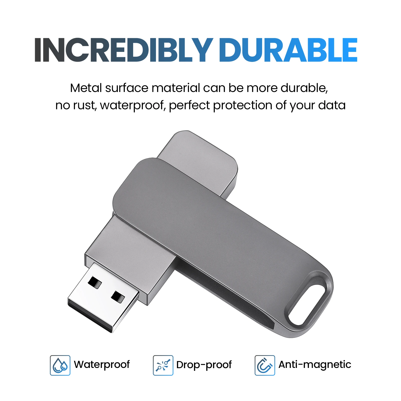 JASTER Rotatable Metal USB 2.0 Flash Drives 64GB 32GB High speed 3.0 Pen drive 16GB 8GB Business gift Silver U disk for Laptop
JASTER Rotatable Metal USB 2.0 Flash Drives 64GB 32GB High speed 3.0 Pen drive 16GB 8GB Business gift Silver U disk for Laptop