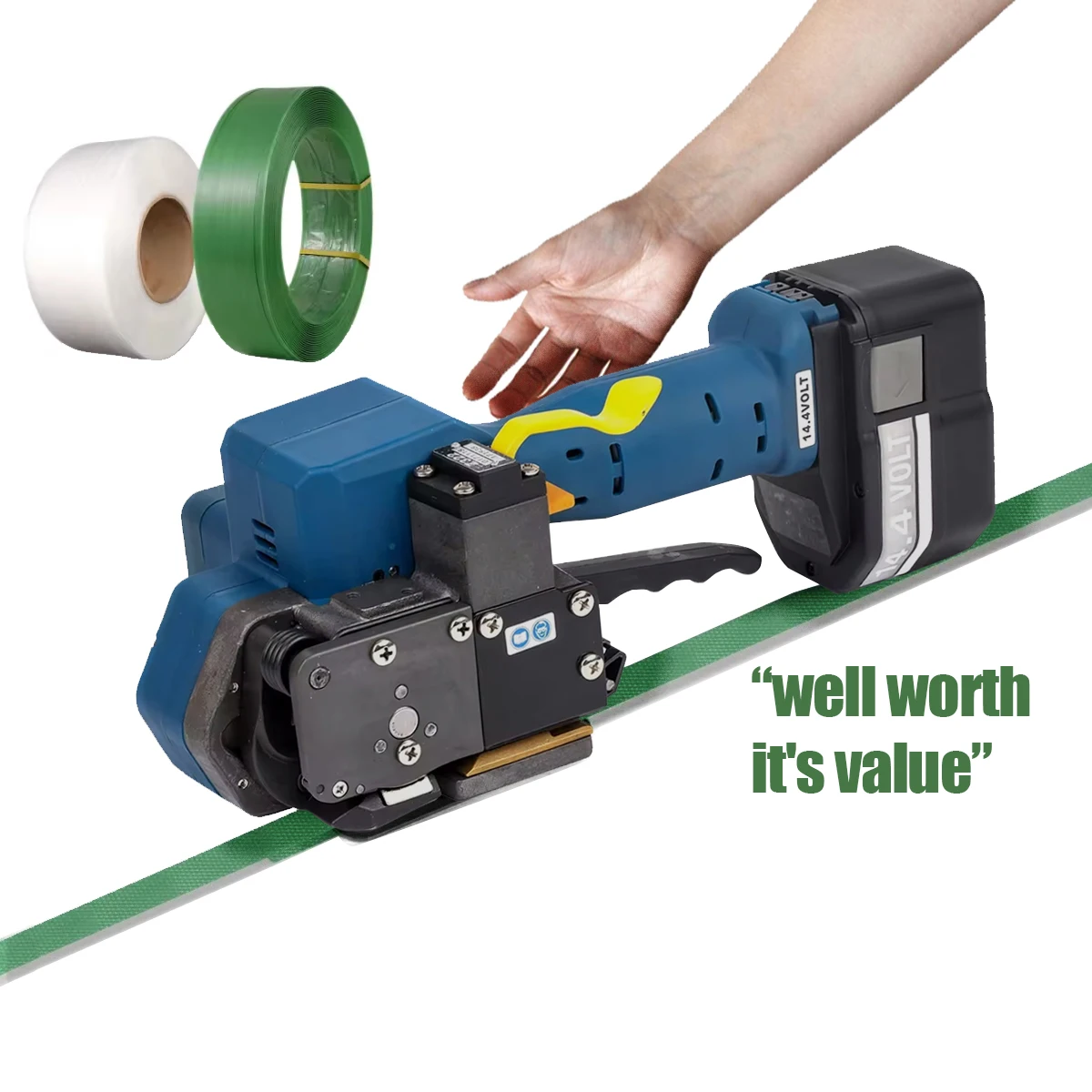 POPULAR Strapping Machine 27000mha Battery Powered Strapping Tool for Flat Packages or Pallets with Polyester and Polypropylene
POPULAR Strapping Machine 27000mha Battery Powered Strapping Tool for Flat Packages or Pallets with Polyester and Polypropylene